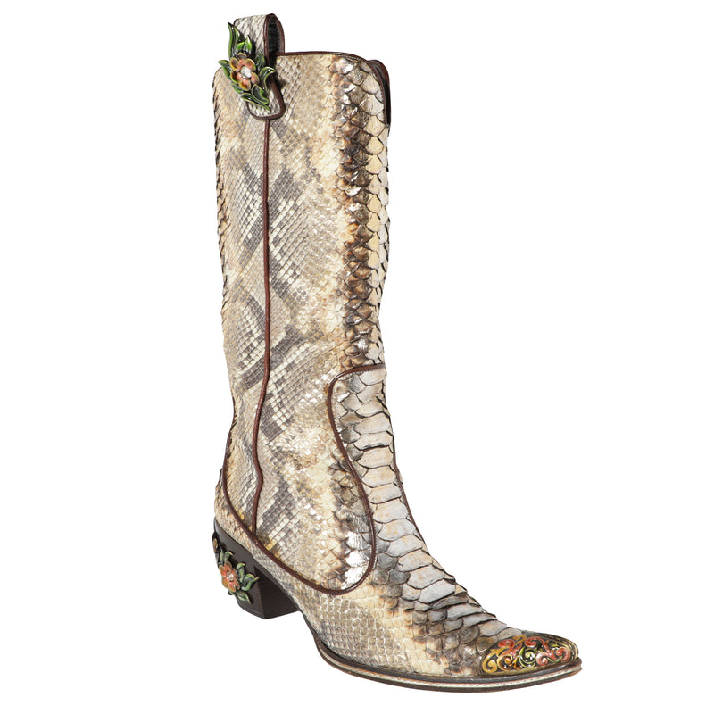 Y2K Roberto Cavalli Python Snakeskin Leather Cowboy Western Boots