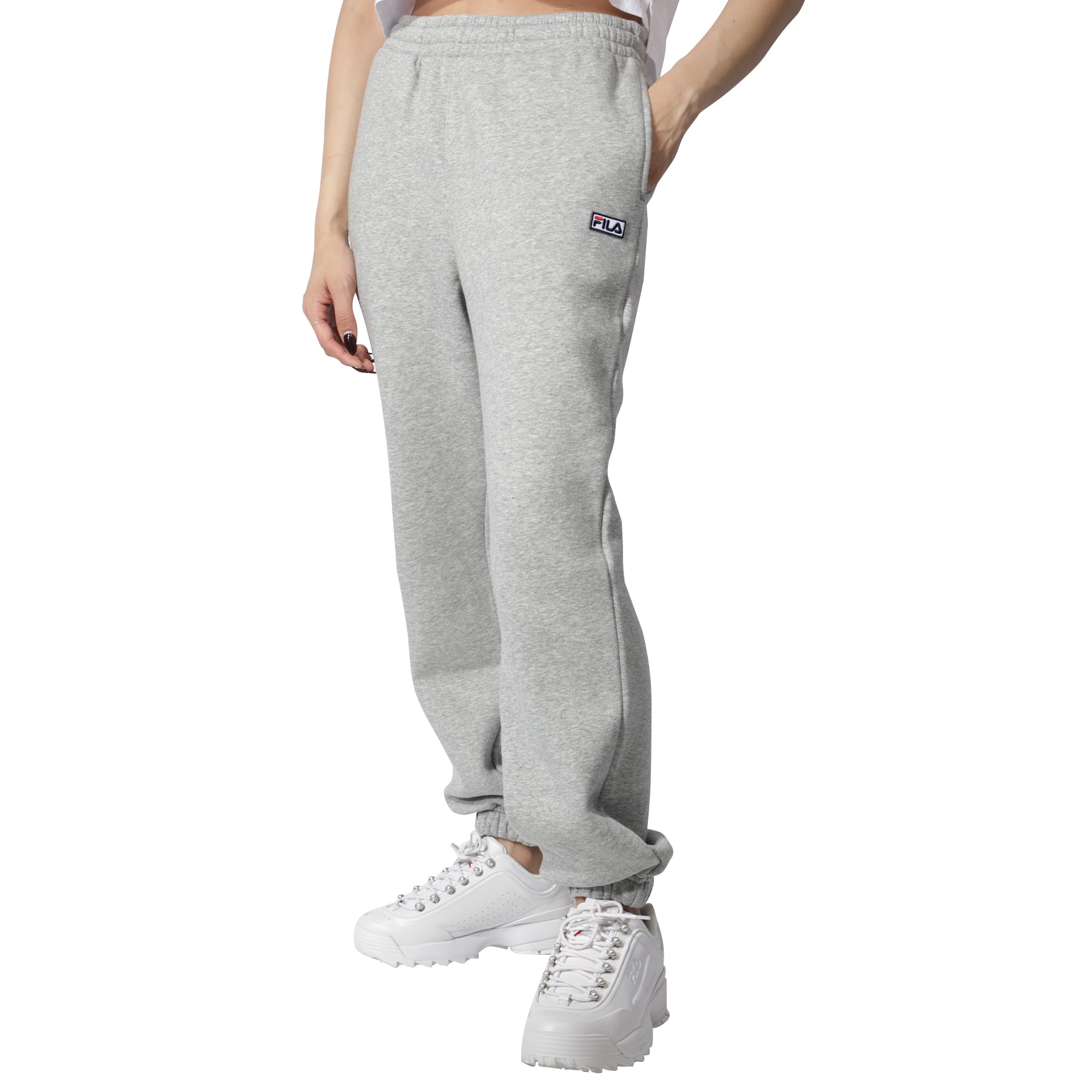 Grey fashion fila sweatpants