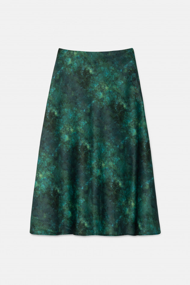 Emerald green 2024 bias cut skirt