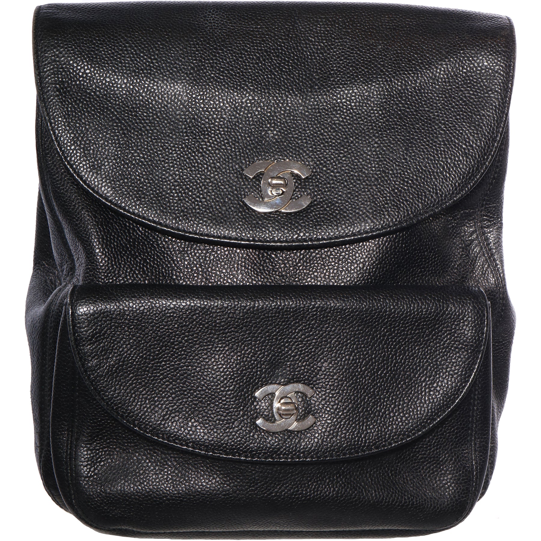 chanel backpack caviar leather Vintage Chanel Caviar Two Compartment Backpack Handbag – Mint Market