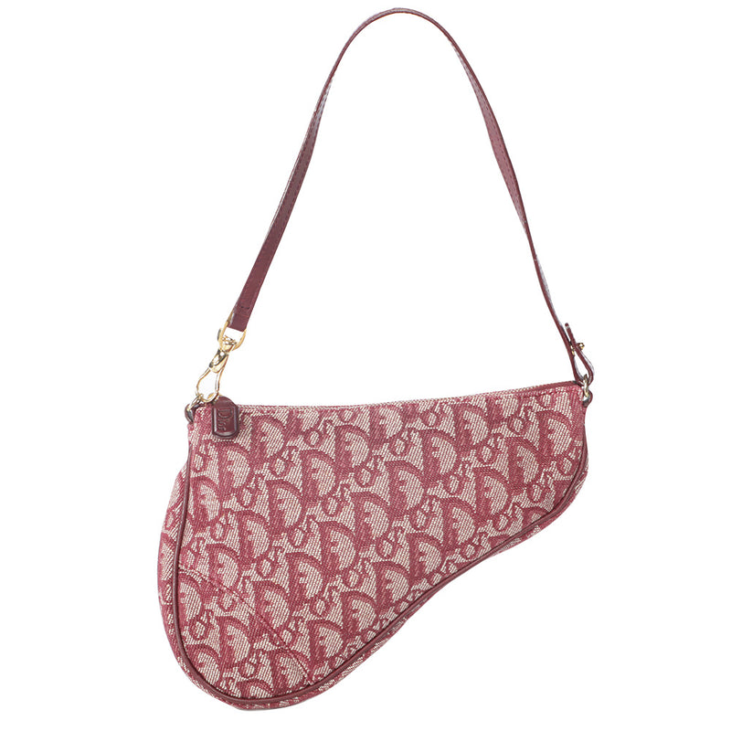 Christian Dior Leather Saddle Bag - Pink Shoulder Bags, Handbags