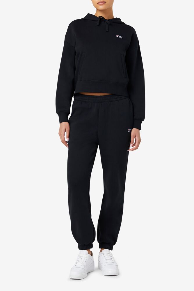 NEW FILA Size Medium (30x27) Womens Sweatpants Jogger Fleece Drawstring  Black