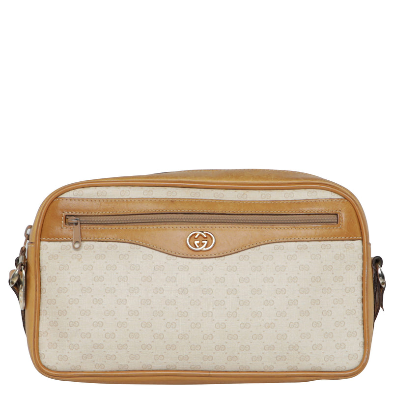 Vintage Gucci 1980s Signature GG Crossbody Handbag