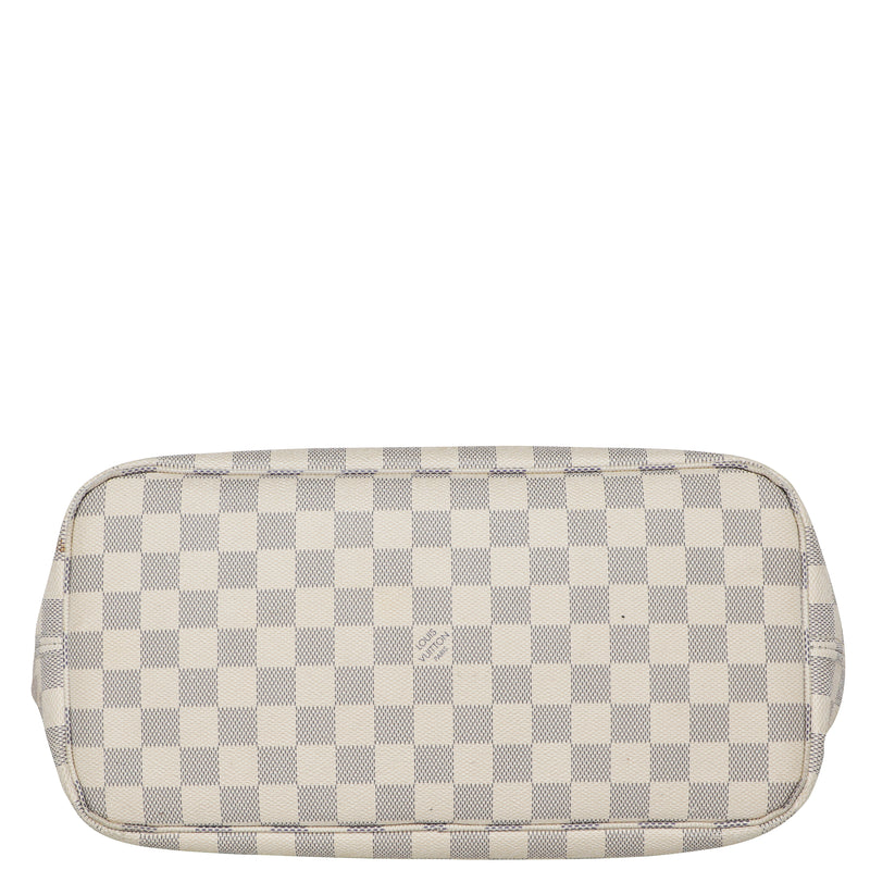 louis vuitton grey and white checkered bag