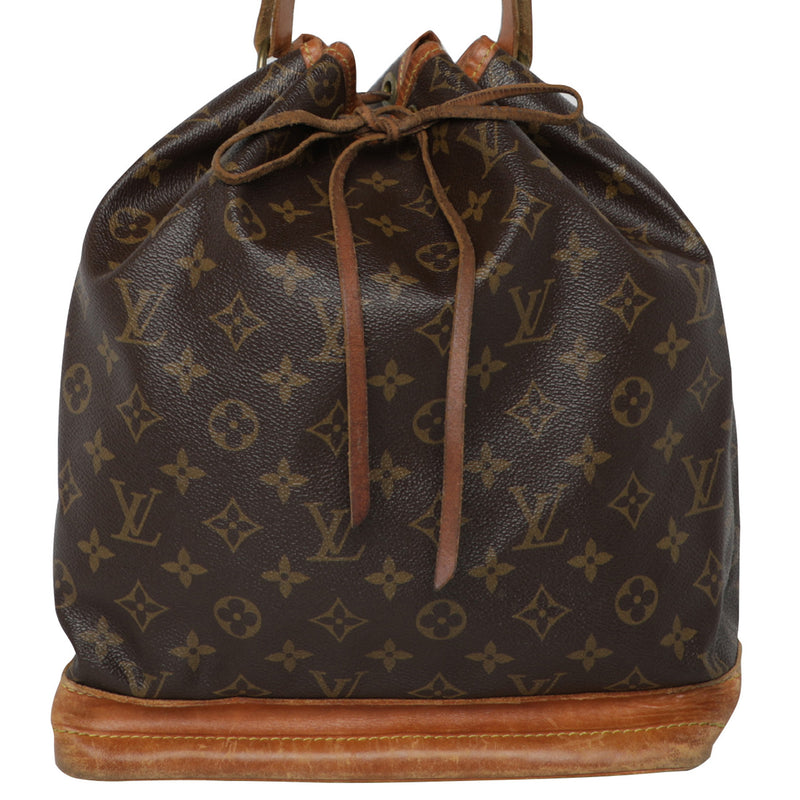 Vintage Louis Vuitton LV Monogram Bucket Leather Drawstring Shoulder B –  Mint Market