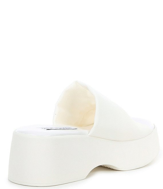 Steve madden platform sandals on sale white