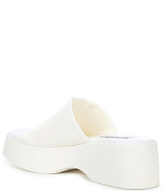 Steve Madden Slinky30 Slide 90s Platform Sandals White Mint Market