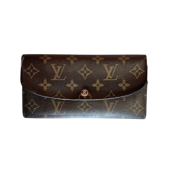 Louis Vuitton Monogram Logo Leather Bi-fold money card holder wallet