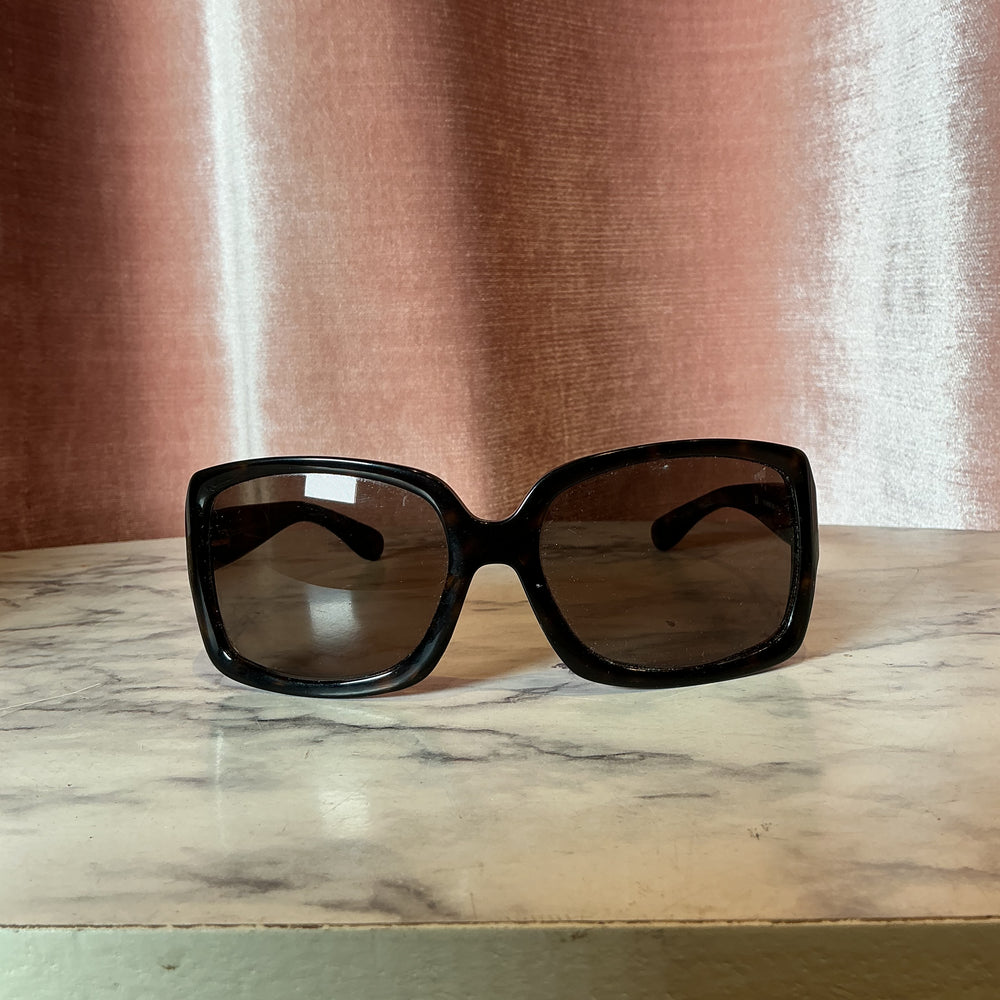 Juicy couture brown  tortoise gold sunglasses y2k vintage old stock Juicy Couture Goldie Sunglasses Y2K Tortoise Brown Oval  main image 4