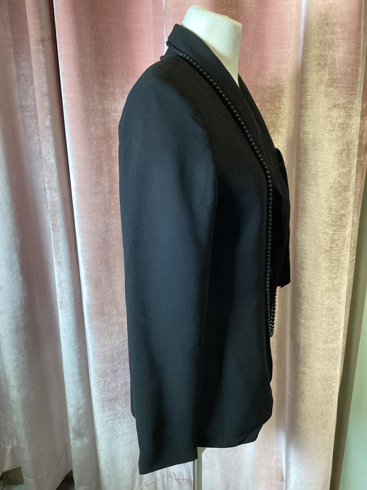 Vintage 90s Y2K Jean Paul Gaultier femme blazer with Pearl trim shawl collar