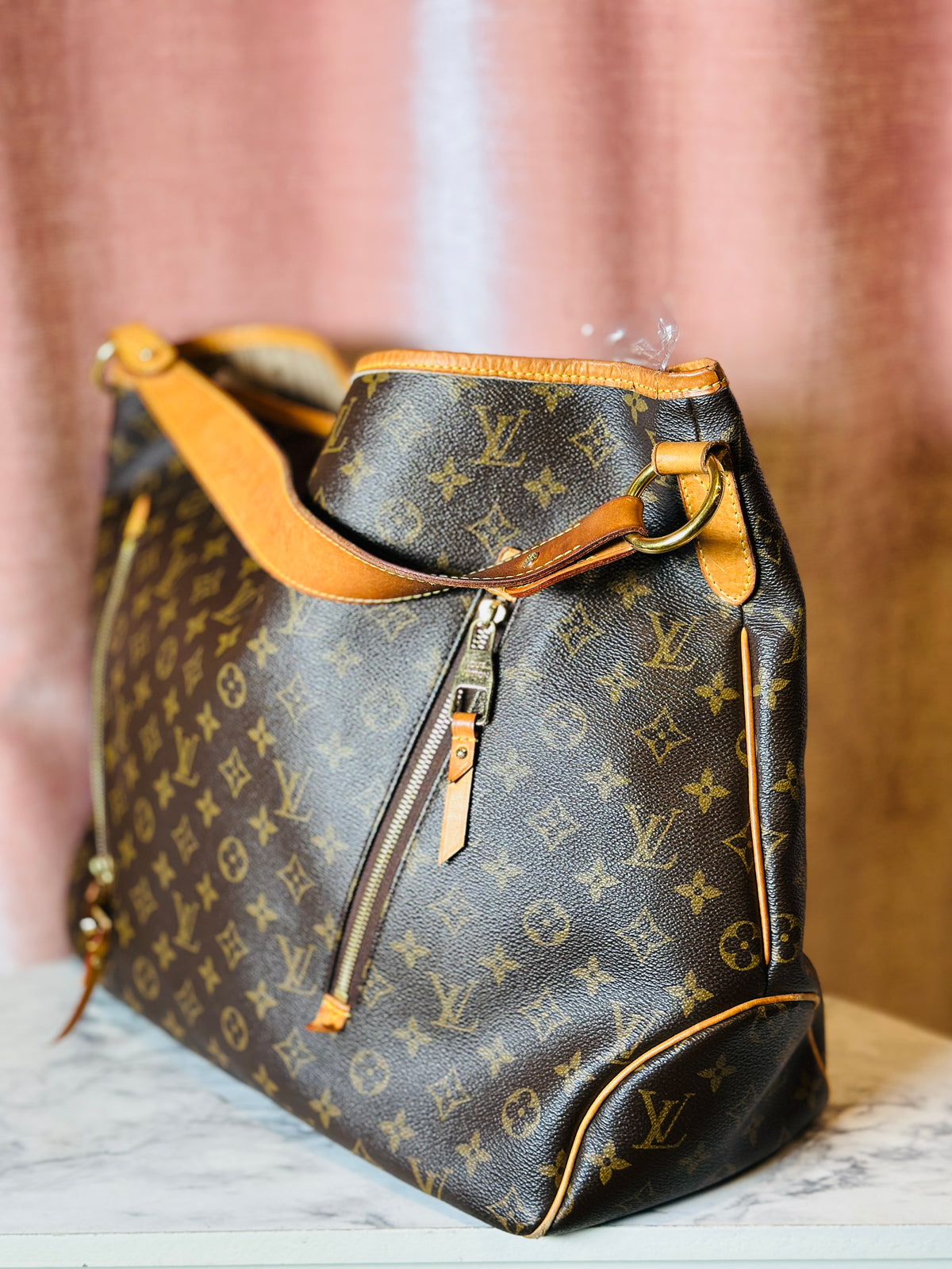 Y2K Louis Vuitton delightful GM leather monogram hobo oversized shoulder bag