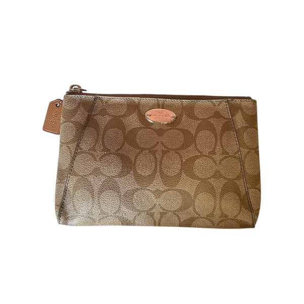 y2k Coach Brown Leather Pouch/Clutch