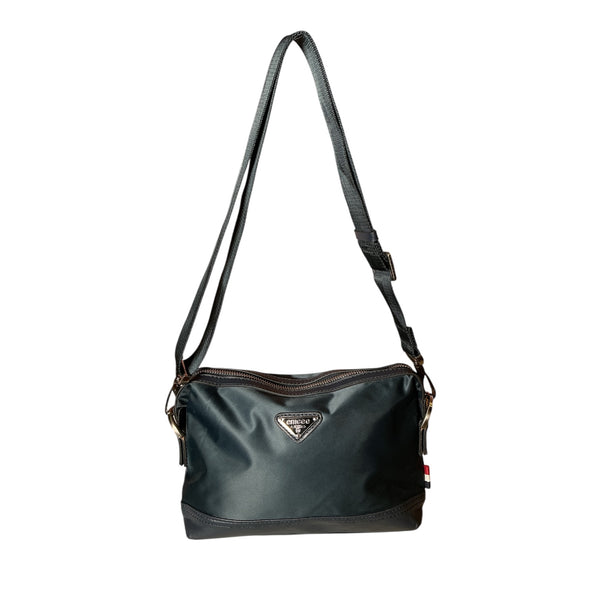 Y2K emcee sport line navy blue nylon crossbody strap Bag