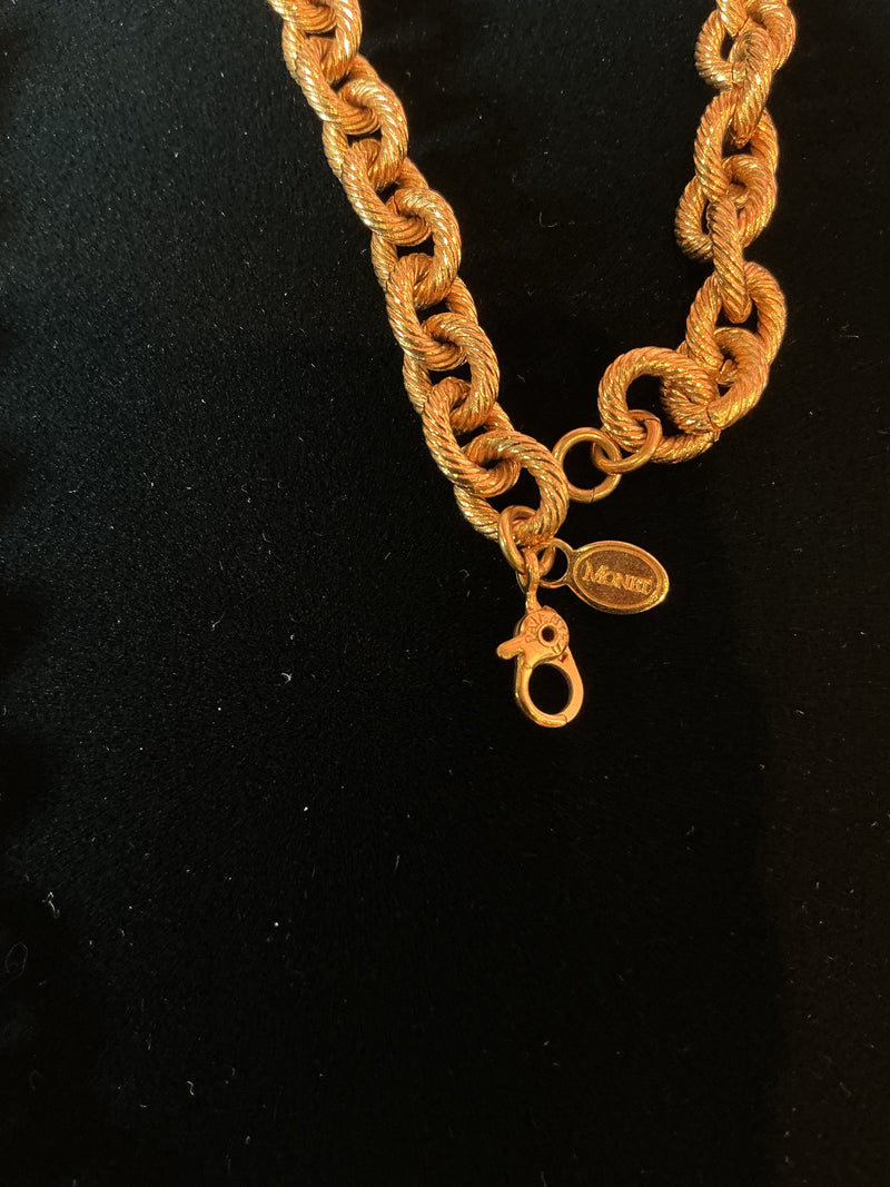 Vintage 1980s Monet chain necklace