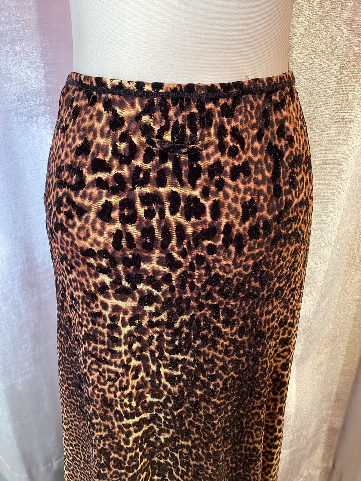 Y2K 90s Jean Paul Gaultier Maille Animal Print Mesh Maxi Skirt