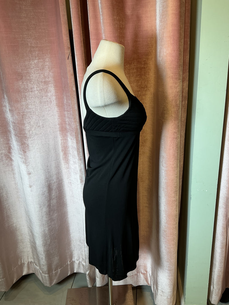 Vintage 90’s Celine silk jersey empire bust mini dress S