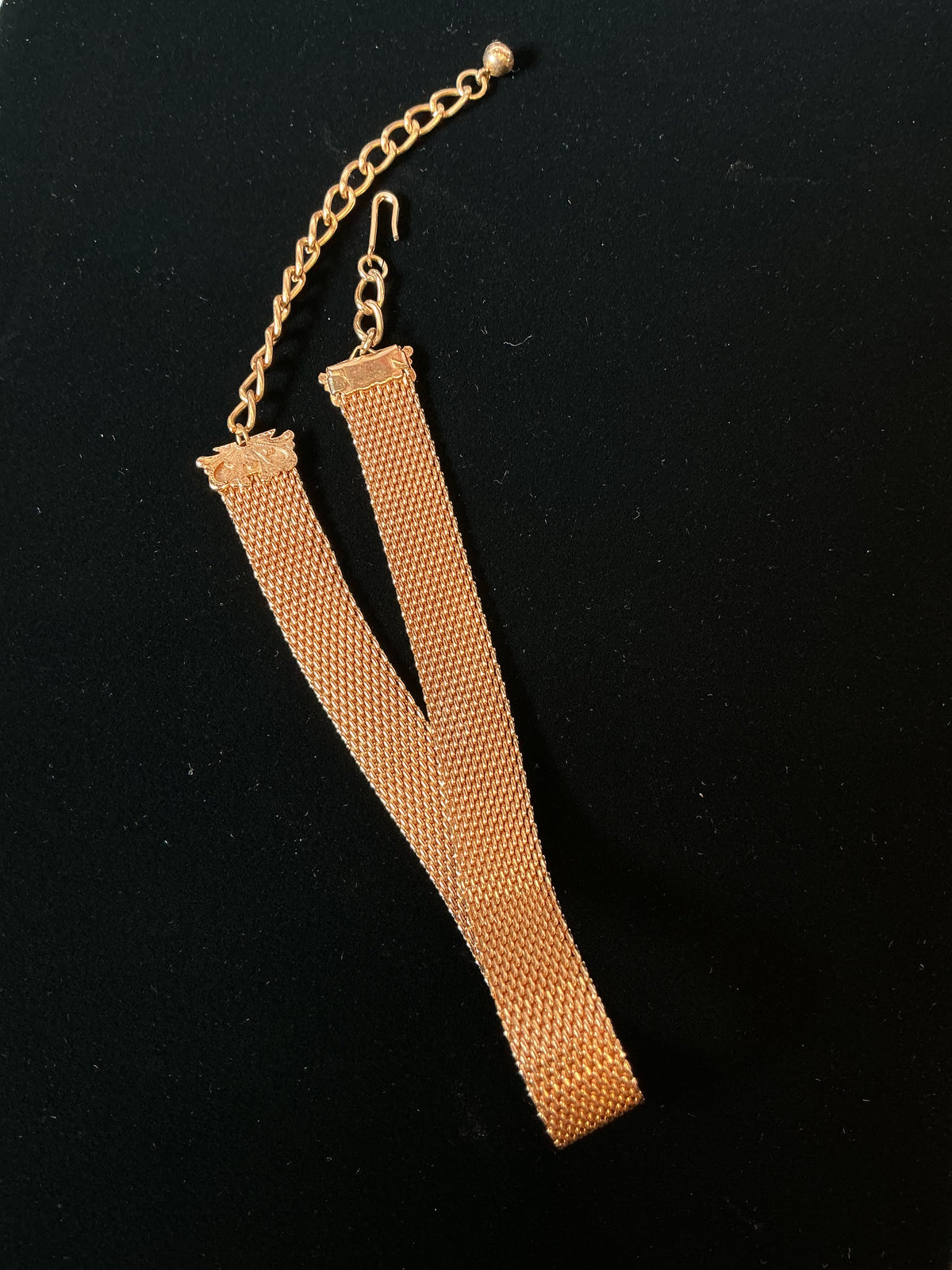 Vintage 1970s disco mesh choker