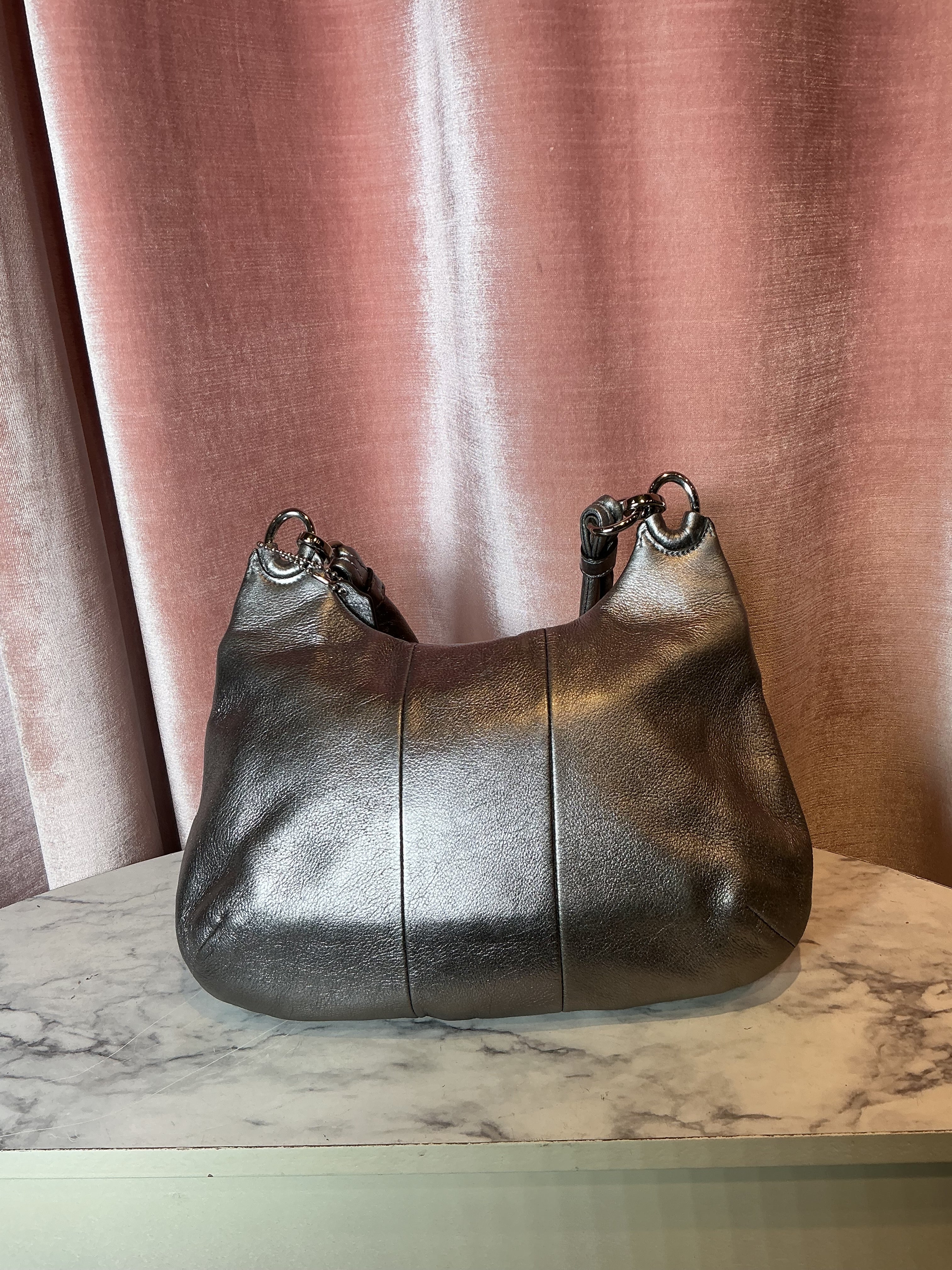 vintage Y2K coach Kristin leather silver shoulder hobo bag – Mint