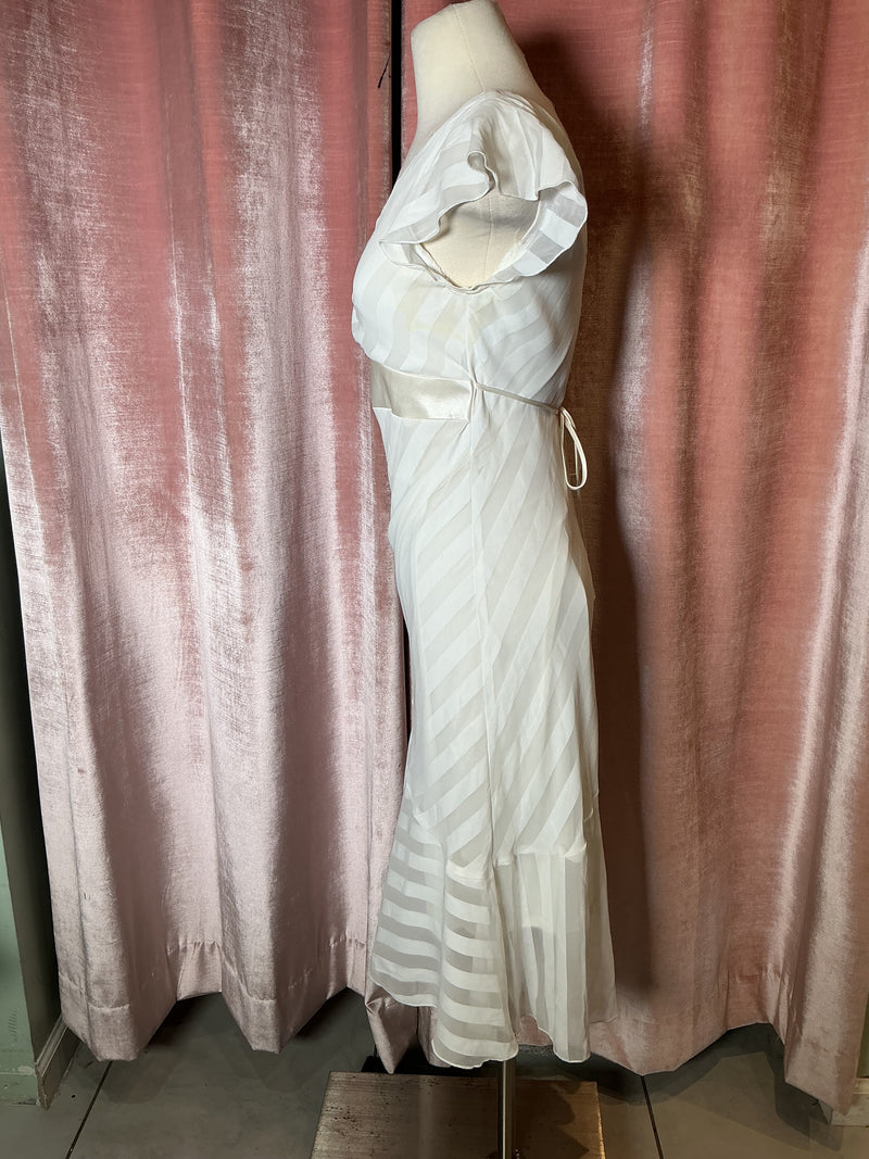 Vintage Y2K Studio Y Empire Waist Asymmetrical Midi Dress