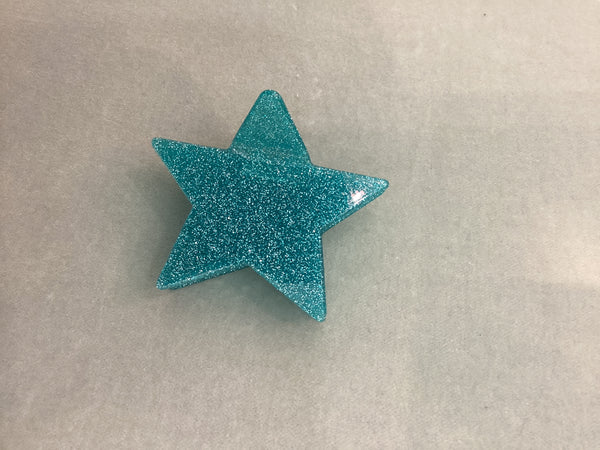 Glitter Iridescent Star Hairclips
