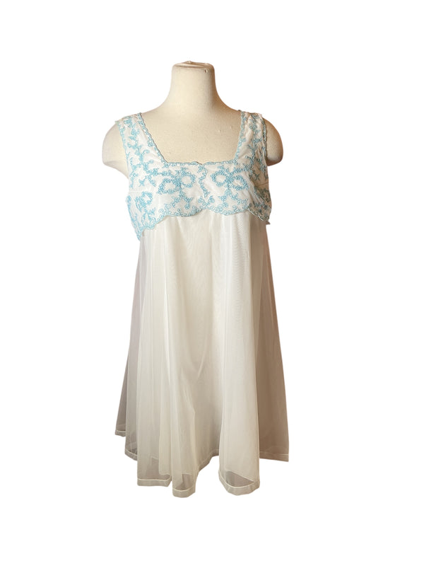Vintage 1960s Pegnoir Babydoll nightie slip mini dress M