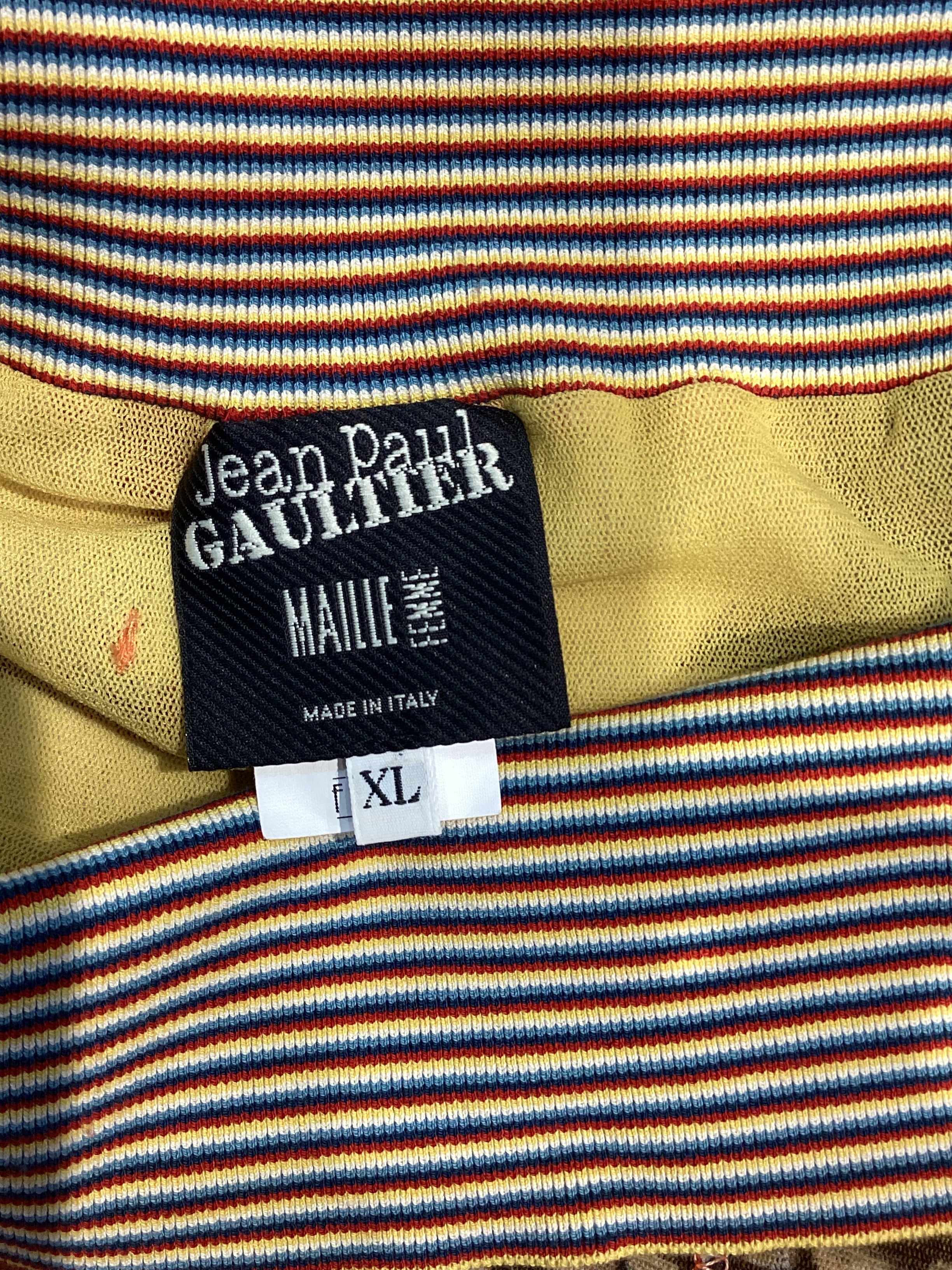 Y2K 90s Jean Paul Gaultier Maille Tribal Dragonfly Art Print Skirt