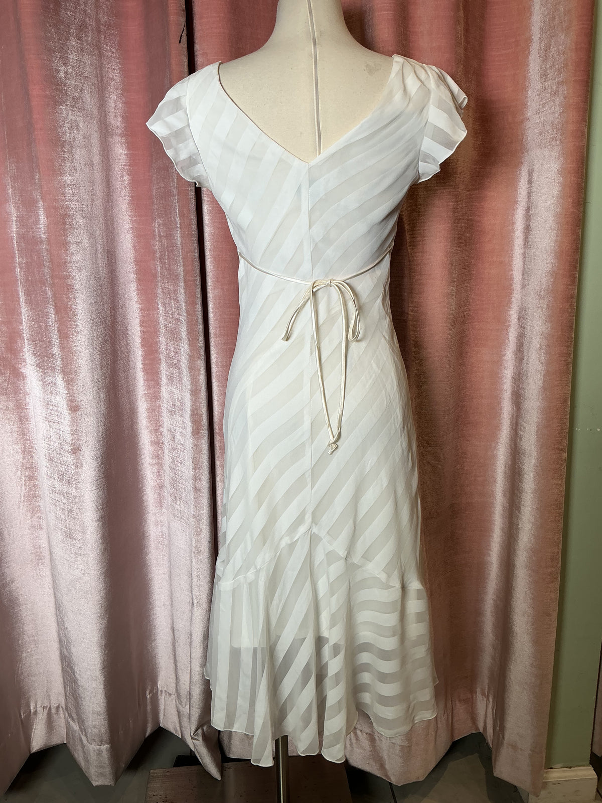 Vintage Y2K Studio Y Empire Waist Asymmetrical Midi Dress