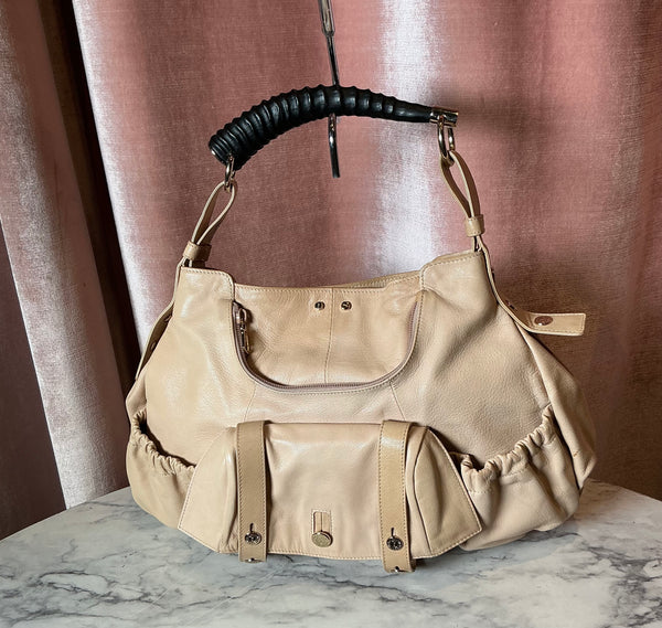 Vintage 2000s  YSL mombasa leather Cargo shoulder bag