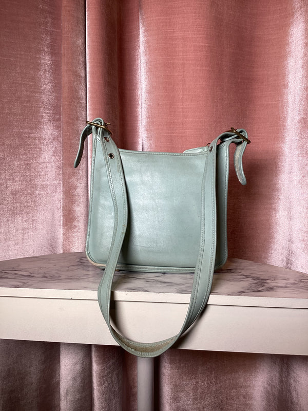 vintage 90's Blue light blue coach crossbody bag