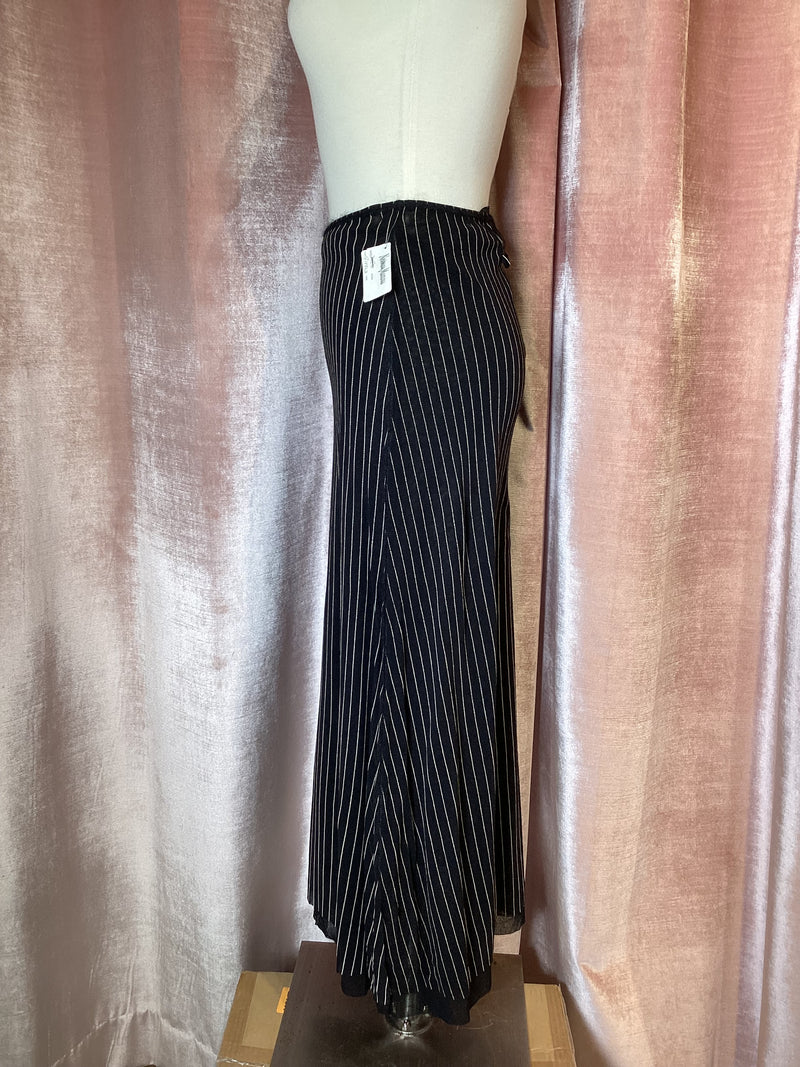 Vintage 90s y2k Jean Paul Gaultier maille pinstripe maxi skirt