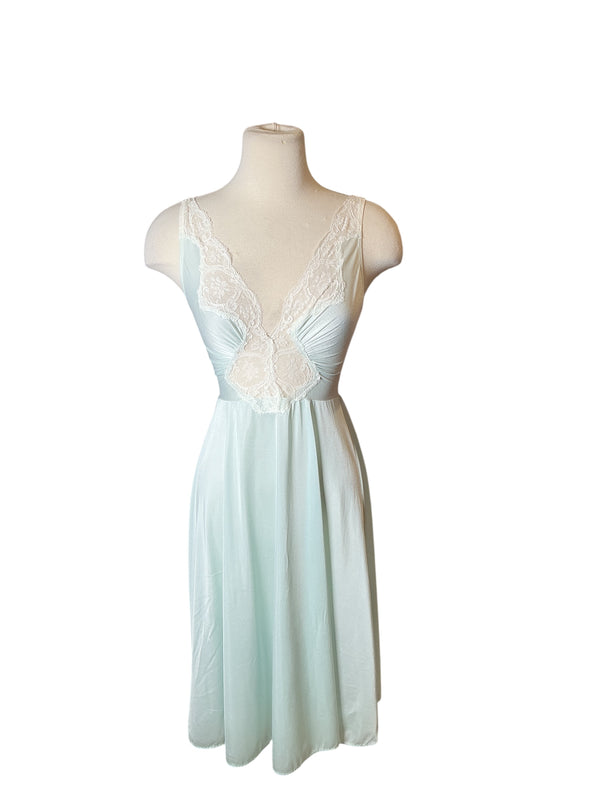 Vintage 1960s nylon chiffon babydoll nightie slip mini dress XS