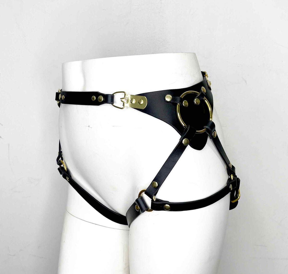 Adelaide Black Leather Bottom Leg Harness