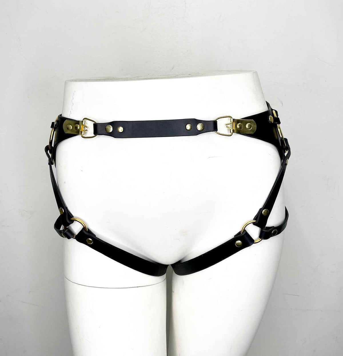 Adelaide Black Leather Bottom Leg Harness