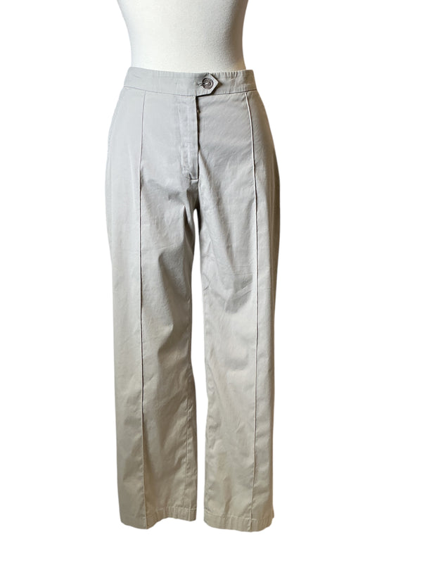 Vintage Y2K Chanel cotton Spandex high waist trousers pants S