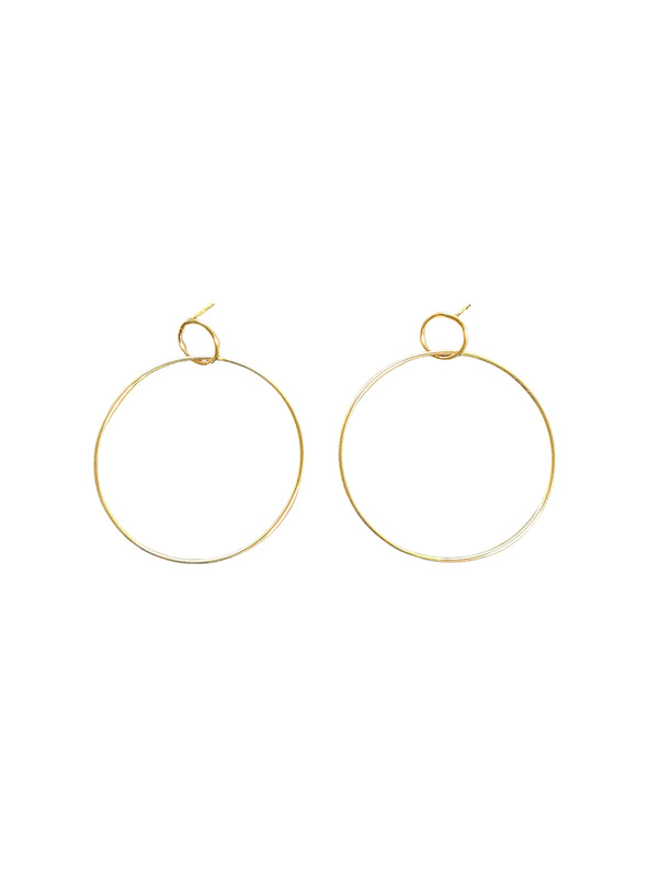 925 Sterling Silver Oversized Forward Door knocker Earrings