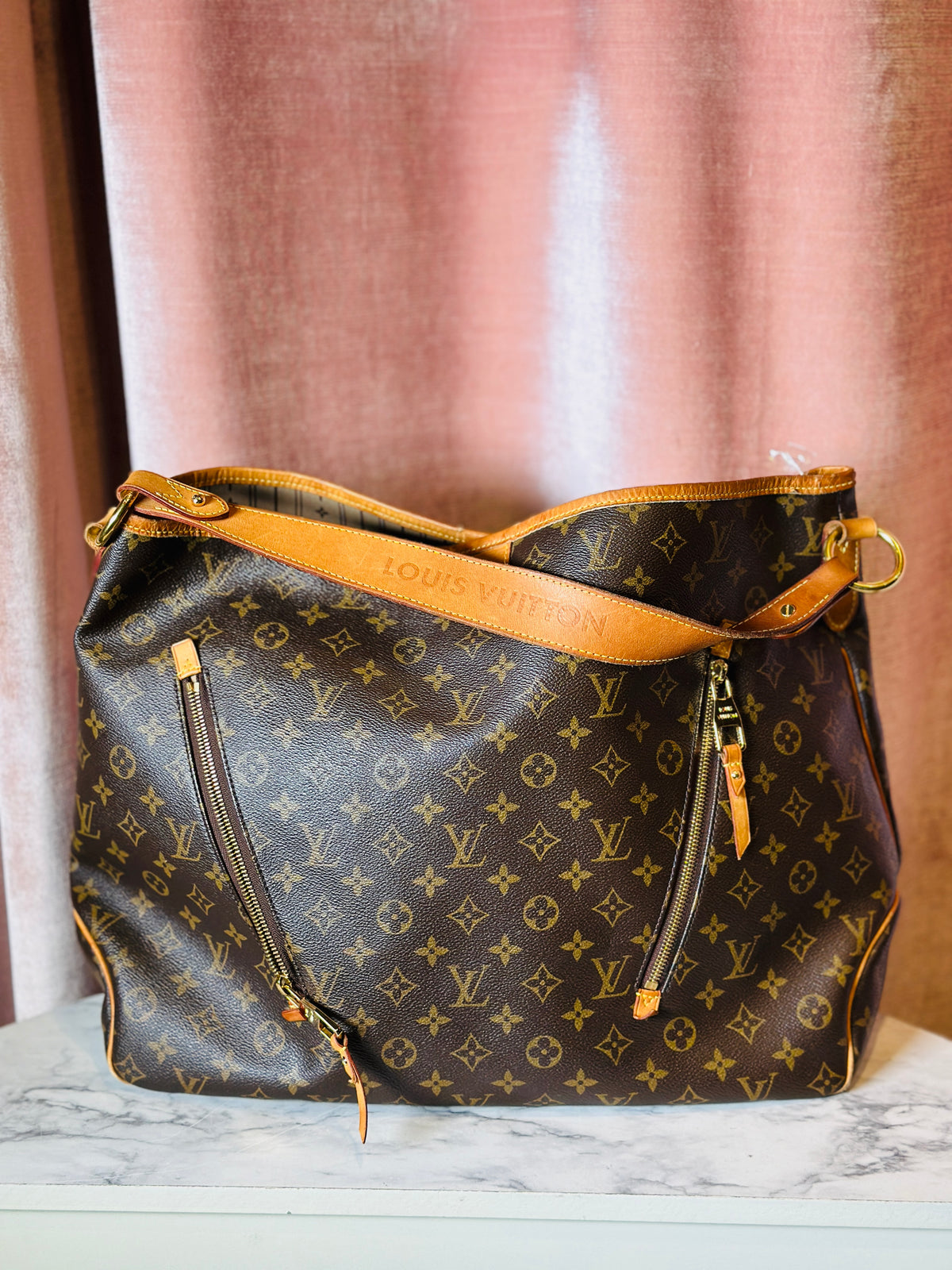 Y2K Louis Vuitton delightful GM leather monogram hobo oversized shoulder bag