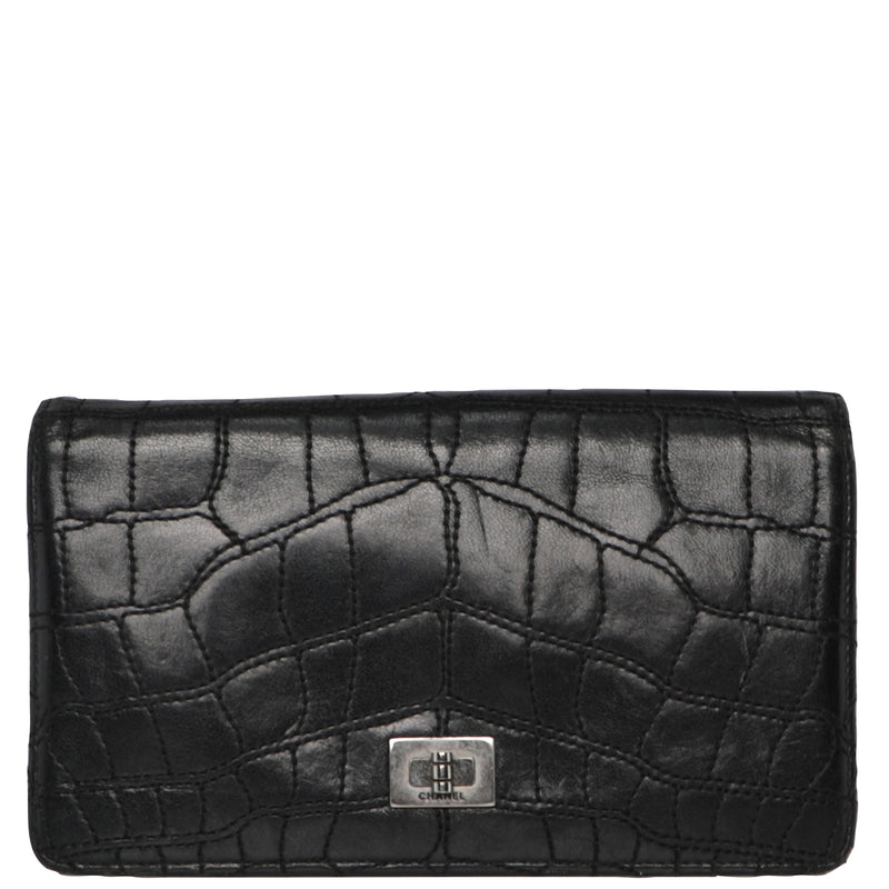 Chanel Crock Quilted Lambskin Wallet