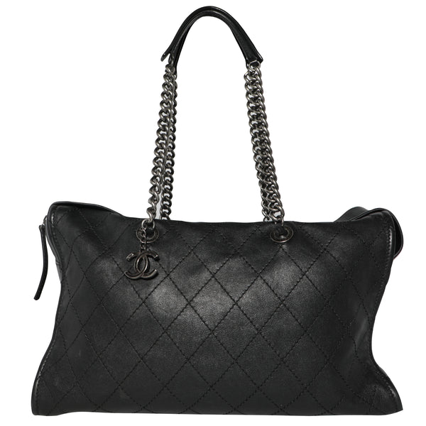 Chanel Quilted Leather Overnight Oversized Shoulder Bag