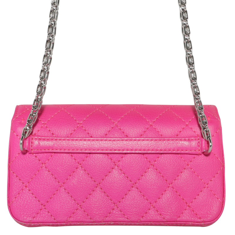 Chanel CC Quilted GHW Shoulder Bag Crossbody Lambskin Leather Pink