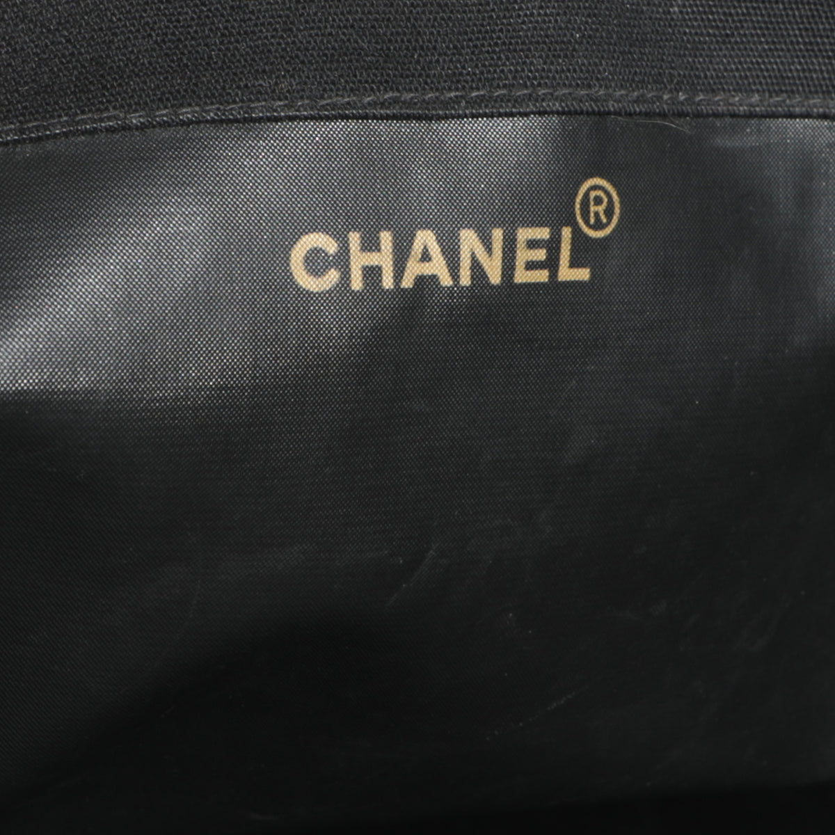 Vintage 1990s Chanel Canvas Oversized Shopping Tote Bag