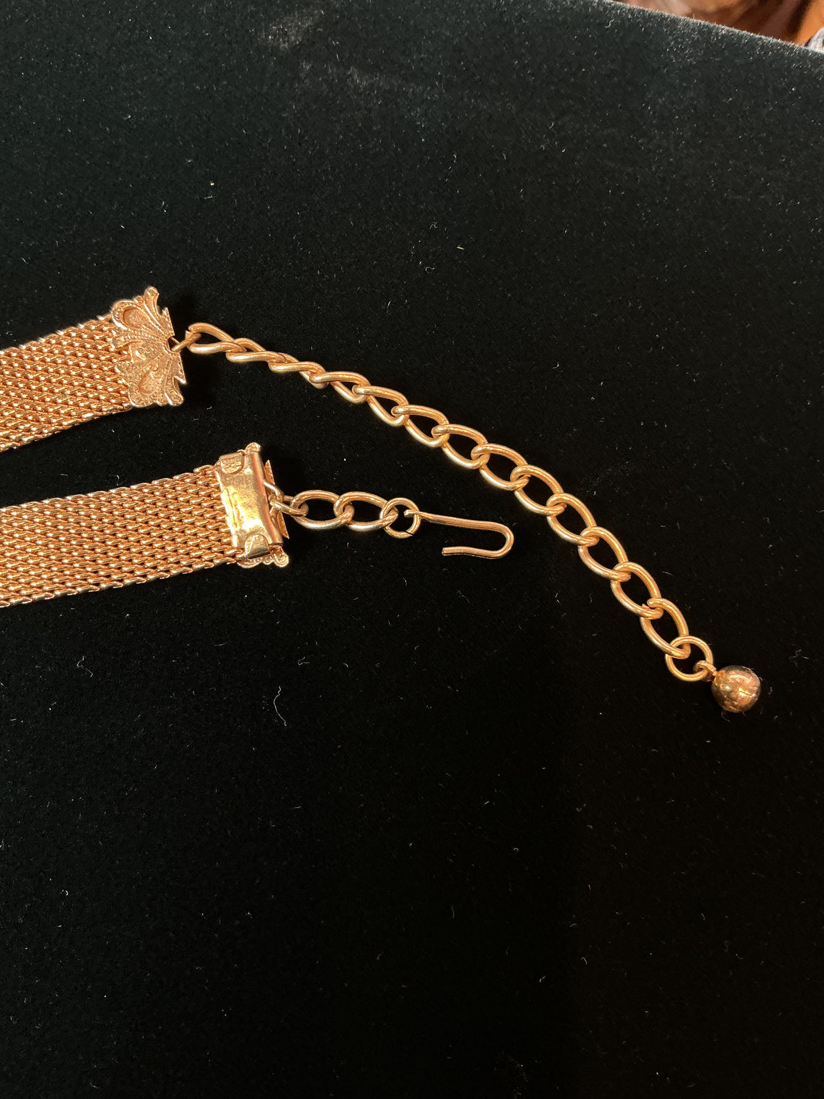Vintage 1970s disco mesh choker