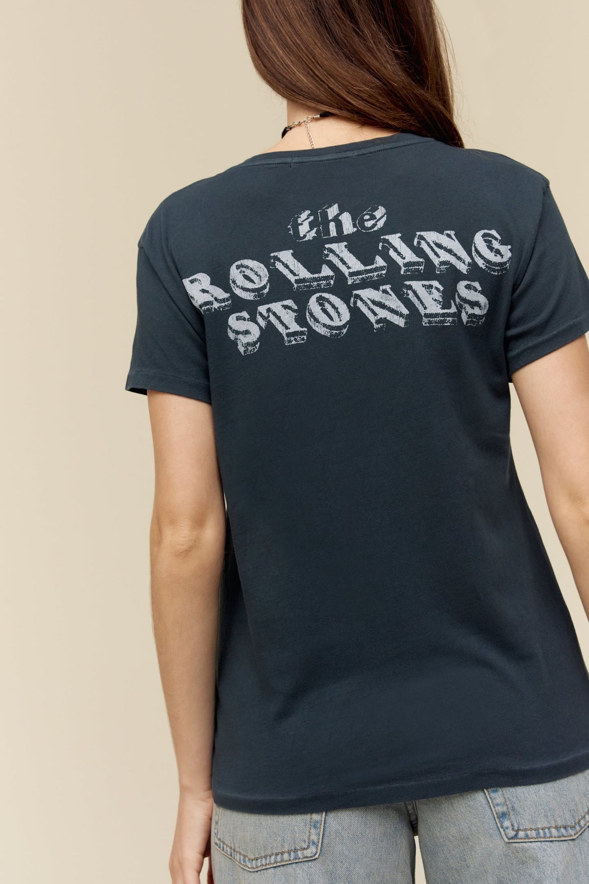 Rolling Stones Ticket T Market Tour Mint Tongue Fill Graphic – Shirt