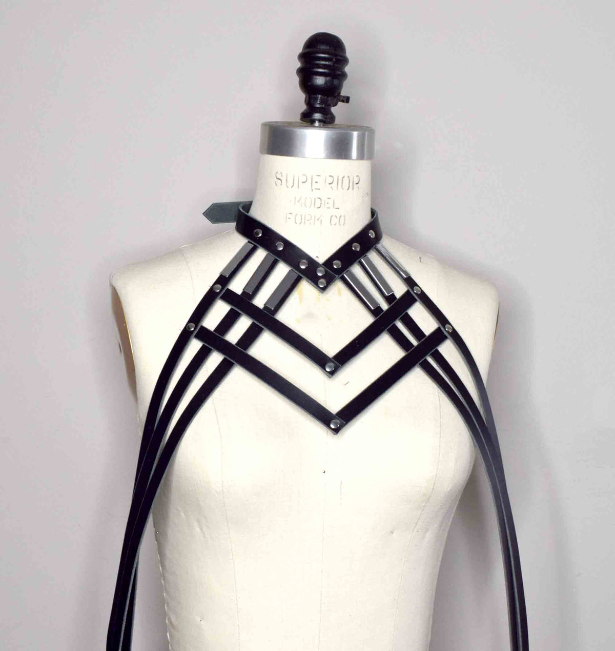 Deidre Draped Strappy Leather Harness