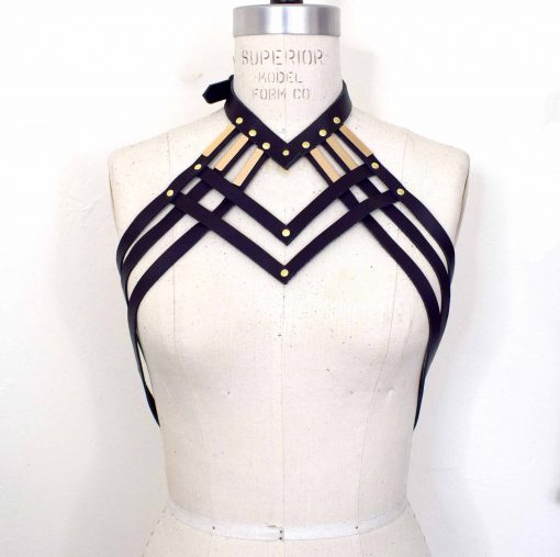 Deidre Draped Strappy Leather Harness