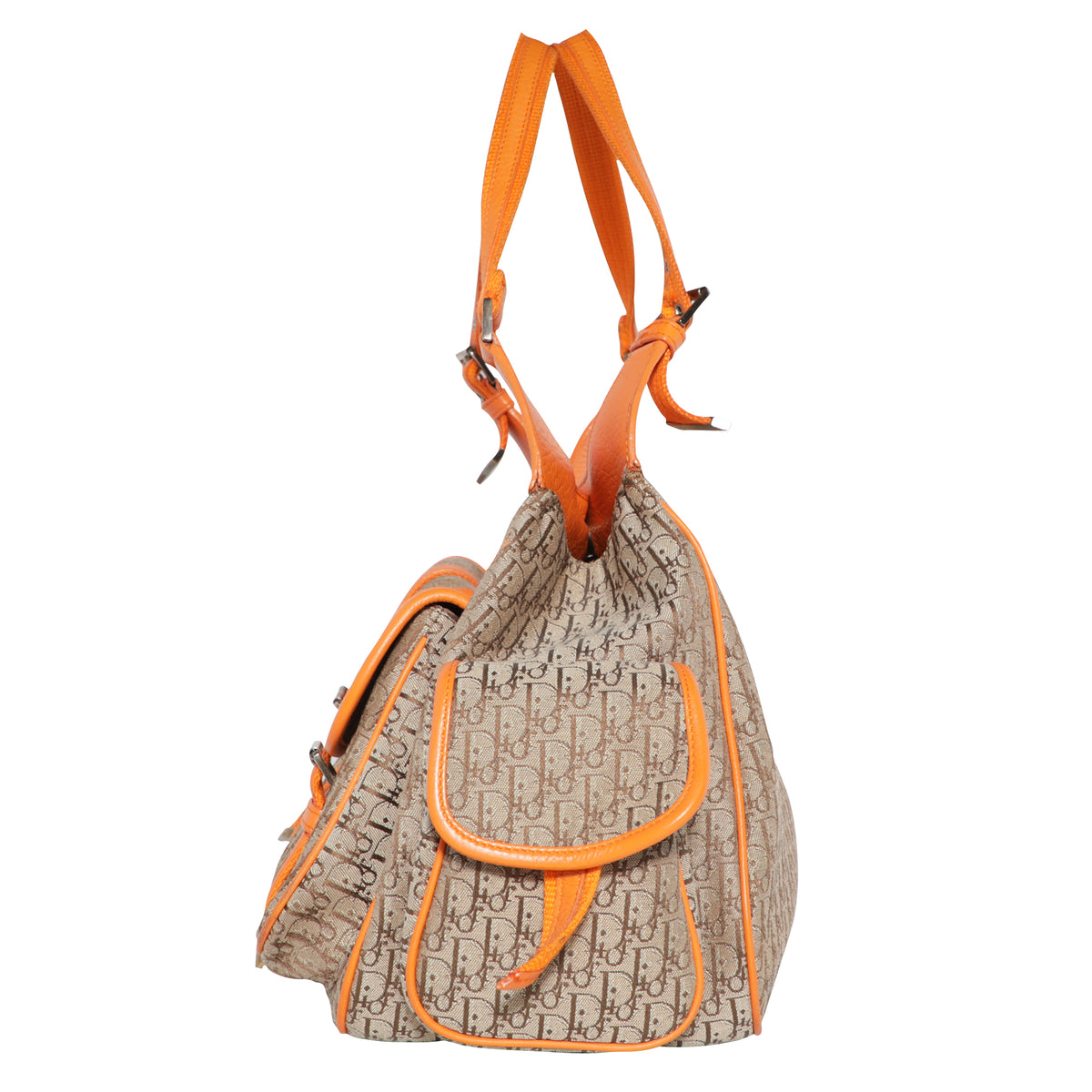 Christian Dior Street Chic Trotter Shoulder Bag Handbag Orange