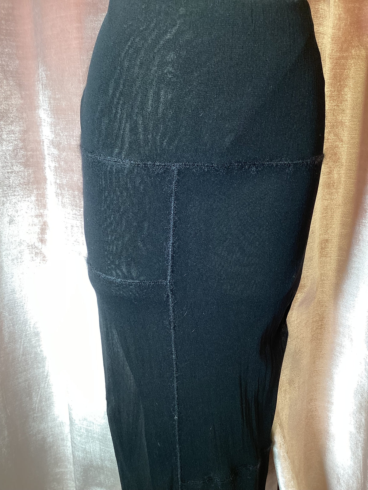 Vintage 90s Jean Paul Gaultier classique mesh patchwork maxi skirt