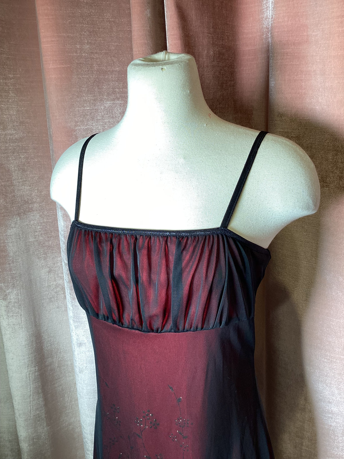Vintage Y2K Candy Rocket Mesh Glitter Babydoll Empire Bodycon Dress