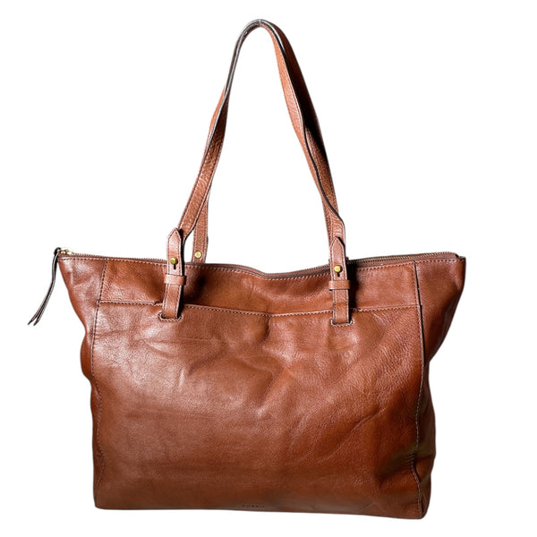 Y2K Fossil Brown Leather Tote bag