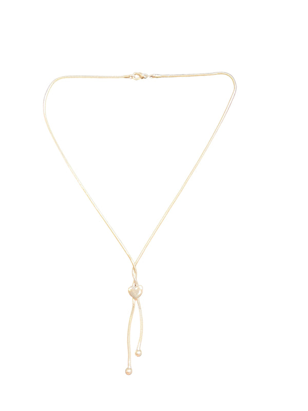 Vintage Y2K dainty bolo silver chain necklace