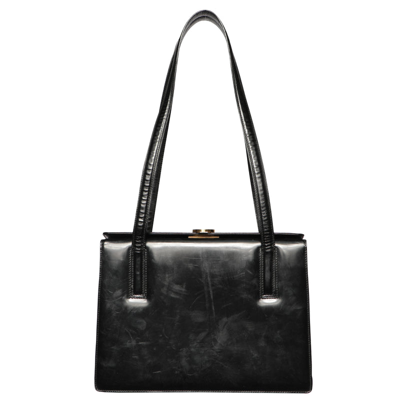Salvatore Ferragamo Leather 3 Compartment Shoulder Bag